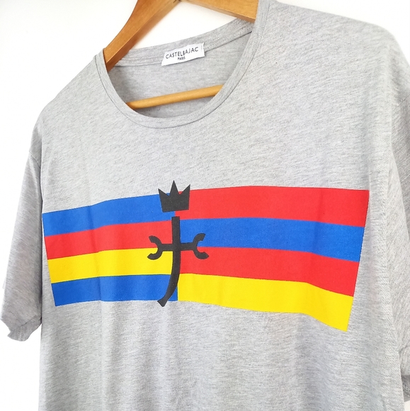 Vintage Castelbajac Paris Graphic Print Grey Tshirt - Picture 3 of 6